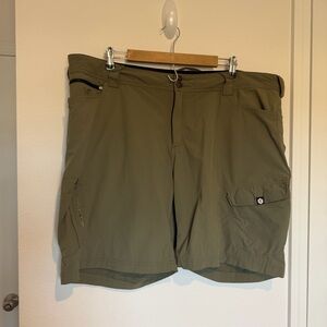 TRUEWERK T1 Work Short Mens 44S Green Technical Work Shorts Lightweight Cargo